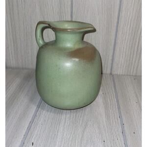 Vintage Frankoma Pottery Classic Honey Jug Pitcher Prairie Green 833